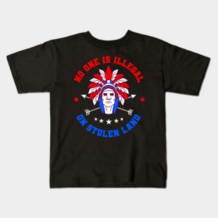 No One Is Illegal Native American Gift Kids T-Shirt